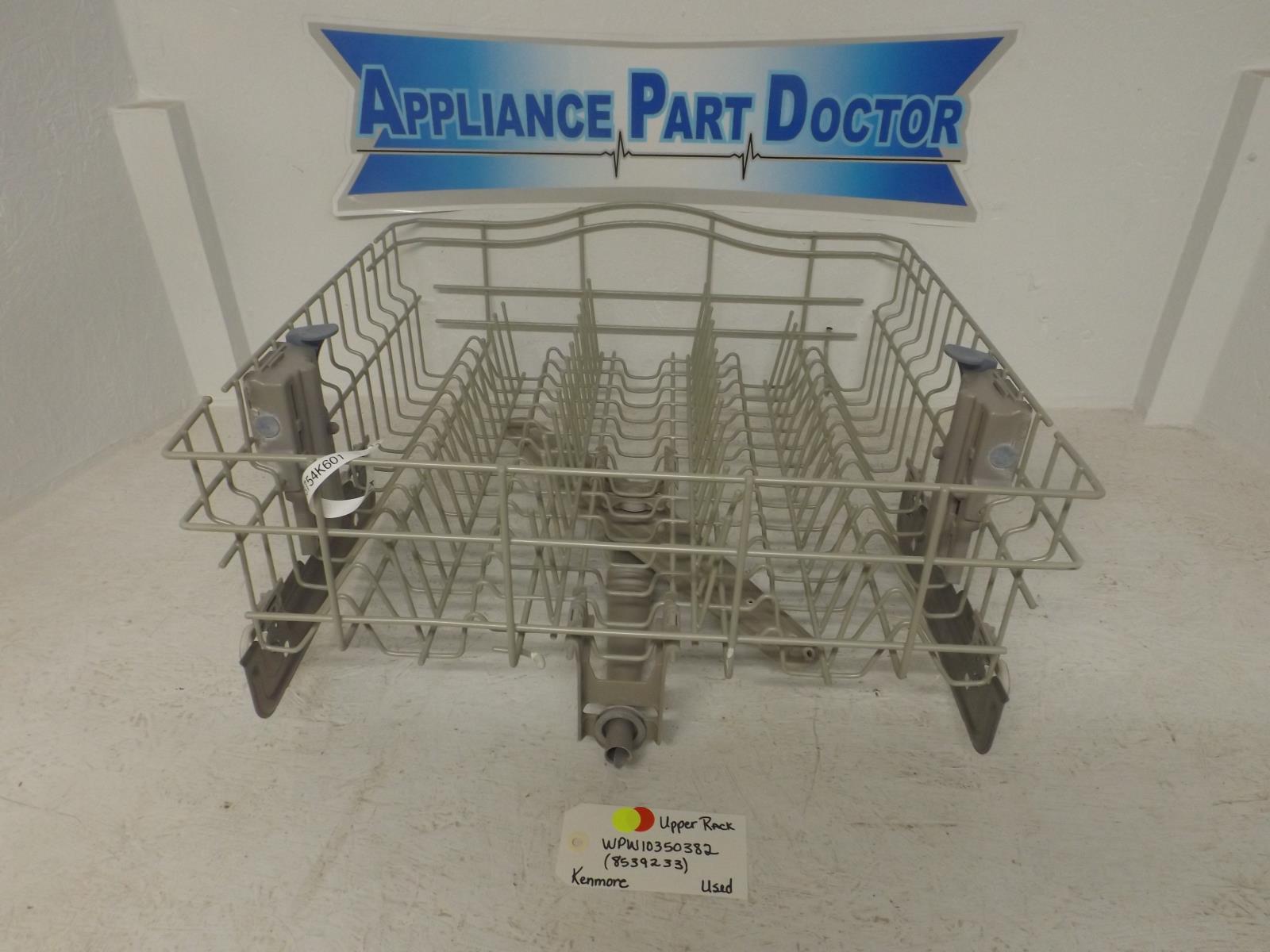 Kenmore Dishwasher WPW10350382 8539233 Upper Dish Rack Used Kenmore Dishwasher WPW10350382 8539233 Upper Dish Rack Used